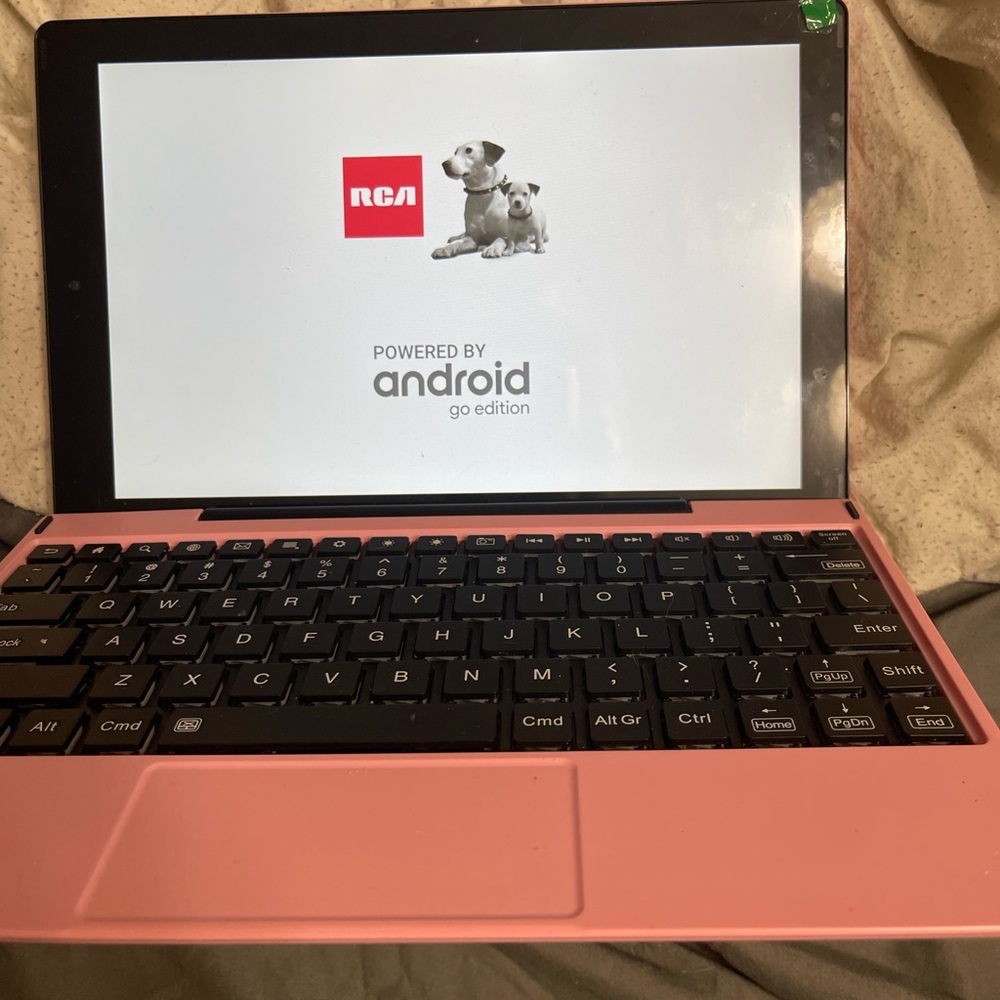 RCA Viking Pro 10 tablet with keyboard (pink)